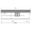 Trehytte ARGO (44 mm), 35 m² + 8m² terrasse