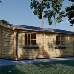Trehytte ARGO (44 mm), 35 m² + 8m² terrasse