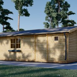 Trehytte ARGO (44 mm), 35 m² + 8m² terrasse