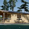 Trehytte ARGO (44 mm), 35 m² + 8m² terrasse