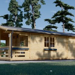 Trehytte ARGO (44 mm), 35 m² + 8m² terrasse