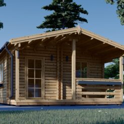 Trehytte ARGO (44 mm), 35 m² + 8m² terrasse