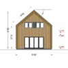 Sommerhus med hems ASTRID 120 m² (44 mm + trekledning)