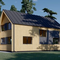 Sommerhus med hems ASTRID 120 m² (44 mm + trekledning)