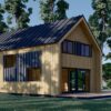 Sommerhus med hems ASTRID 120 m² (44 mm + trekledning)