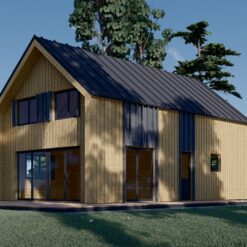Sommerhus med hems ASTRID 120 m² (44 mm + trekledning)