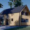 Sommerhus med hems ASTRID 120 m² (44 mm + trekledning)
