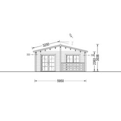 Sommerhus AVON (66 mm), 6×15 m, 90 m²