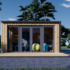 Redskapsbod EMMY 12 m² (34 mm + trekledning)