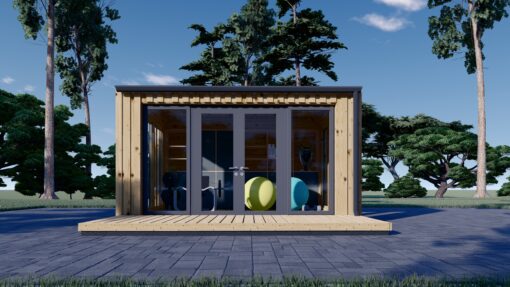 Redskapsbod EMMY 12 m² (34 mm + trekledning)