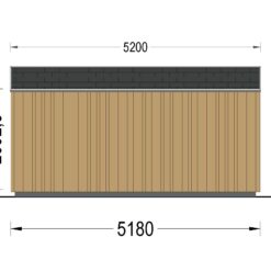 Hagebod EMMY 15 m² (34 mm + trekledning)