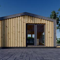 Trehytte EMMY 25m² (34 mm + trekledning)