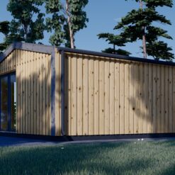 Trehytte EMMY 25m² (34 mm + trekledning)