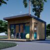 Redskapsbod EVELIN 12 m² (34 mm + trekledning) 