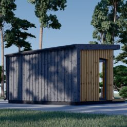 Redskapsbod EVELIN 12 m² (34 mm + trekledning) 