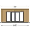 Hagebod EVELIN 15 m² (34 mm + trekledning) 