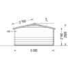 Trehytte MARTA 20 m² (5×4 m), 44 mm