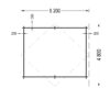 Havehuse MARTA (44 mTrehytte MARTA 20 m² (5×4 m), 44 mmm), 5×4 m, 20 m²