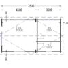 Hagehus MAX (44 mm), 4.2×7.5 m, 32 m²