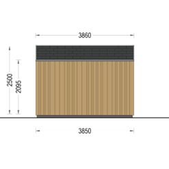Redskapsbod PIA 12m² (34 mm + 19 mm trekledning)