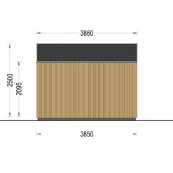 Redskapsbod PIA 15 m² (34 mm + 19 mm trekledning) 