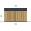 Trehytte PIA 25 m² (34 mm + 19 mm trekledning)