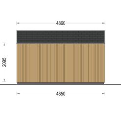 Trehytte PIA 25 m² (34 mm + 19 mm trekledning)