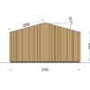 Trehytte PIA 20m² (34 mm + 19 mm trekledning)