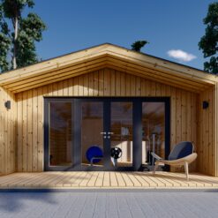 Trehytte PIA 25 m² (34 mm + 19 mm trekledning)
