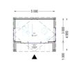 Redskapsbod TINA 15 m² (34 mm + trekledning)