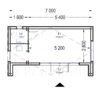 Hagehus TINA 20 m², 7×4 m (34 mm + trekledning) 