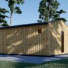 Hagehus TINA 20 m², 7×4 m (34 mm + trekledning) 