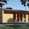 Hagehus TINA 20 m², 7×4 m (34 mm + trekledning) 