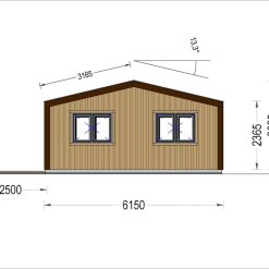 Sommerhus SELENE 63 m² (44 mm + trekledning)