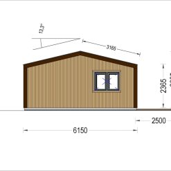 Sommerhus SELENE 63 m² (44 mm + trekledning)