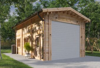 Garage til Campingvogn (44 mm), 4×8 m, 32 m²