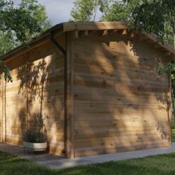 Garage til Campingvogn (44 mm), 4×8 m, 32 m²