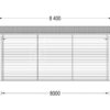 Garage til Campingvogn (44 mm), 4×8 m, 32 m²