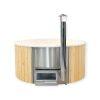Badestamp med horisontal ovn Ø1,8 / Ø2,0 m