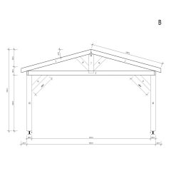 Sterk Carport Hercules (5 m x 6 m)