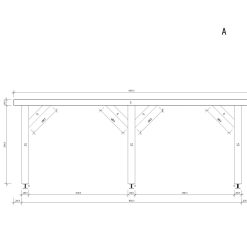 Sterk Carport Hercules (5 m x 6 m)