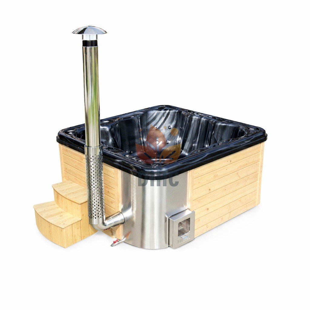 Jacuzzi med akrylinnsats 2,2 m x 2,2 m