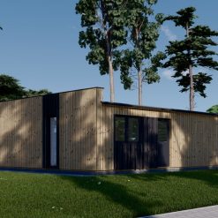 Trehus med kledning KAYA 3 (44 mm + trekledning), 70 m²