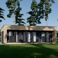 Liten trehytte KAYA 1 (44 mm + trekledning), 48 m²