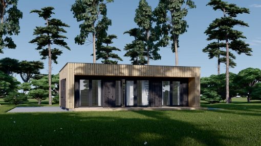 Liten trehytte KAYA 1 (44 mm + trekledning), 48 m²