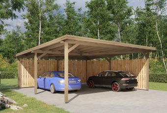 Moderne carport 6 x 6 m