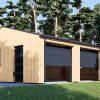 Trippel tregarasje SILVIA TRIO, 9×6 m, 54 m² (34 mm + trekledning)