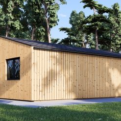 Trippel tregarasje SILVIA TRIO, 9×6 m, 54 m² (34 mm + trekledning)