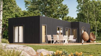 Isolert Tiny House NORDIC-L 5.74 × 11.94 m