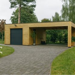 Garasje BIZON 24 m² + Carport 36 m²